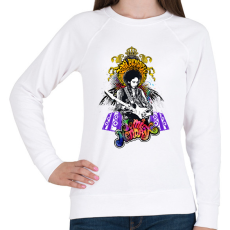 PRINTFASHION Jimi Hendrix - Női pulóver - Fehér