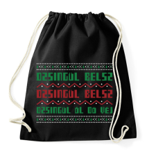 PRINTFASHION JINGLE BELLS 2 - Sportzsák, Tornazsák - Fekete tornazsák