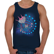 PRINTFASHION jinx2 - Férfi atléta - Sötétkék atléta, trikó