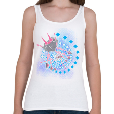 PRINTFASHION JINX - Női atléta - Fehér női trikó