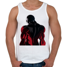 PRINTFASHION Jiren - Férfi atléta - Fehér