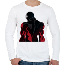PRINTFASHION Jiren - Férfi hosszú ujjú póló - Fehér férfi póló