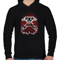 PRINTFASHION jiren - Férfi kapucnis pulóver - Fekete