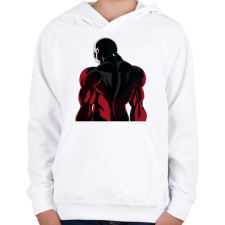 PRINTFASHION Jiren - Gyerek kapucnis pulóver - Fehér gyerek pulóver, kardigán