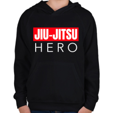 PRINTFASHION JIU-JITSU HERO - Gyerek kapucnis pulóver - Fekete gyerek pulóver, kardigán