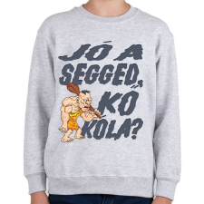 PRINTFASHION Jó a segged, kő kóla? - Gyerek pulóver - Sport szürke gyerek pulóver, kardigán