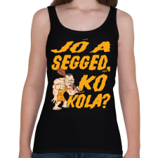 PRINTFASHION Jó a segged, kő kóla? - Női atléta - Fekete női trikó