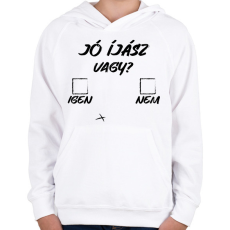 PRINTFASHION Jó íjász - Gyerek kapucnis pulóver - Fehér