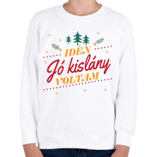 PRINTFASHION Jó kislány - Gyerek pulóver - Fehér gyerek pulóver, kardigán
