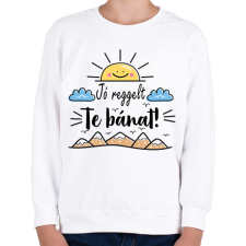 PRINTFASHION Jó reggelt te bánat - Gyerek pulóver - Fehér gyerek pulóver, kardigán
