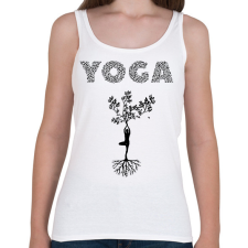 PRINTFASHION Jóga - Női atléta - Fehér női trikó
