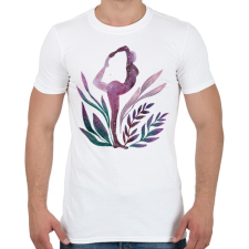 PRINTFASHION Jógás póz - Férfi póló - Fehér férfi póló