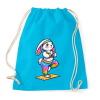 PRINTFASHION Jógázó nyuszi - Sportzsák, Tornazsák - Surf blue