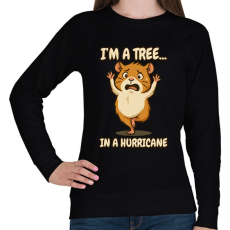 PRINTFASHION Jógázó tengerimalac - Női pulóver - Fekete