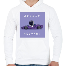 PRINTFASHION Jogsi? Megvan! - Férfi kapucnis pulóver - Fehér női pulóver, kardigán