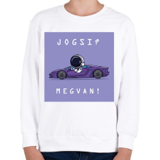 PRINTFASHION Jogsi? Megvan! - Gyerek pulóver - Fehér