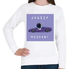 PRINTFASHION Jogsi? Megvan! - Női pulóver - Fehér női pulóver, kardigán