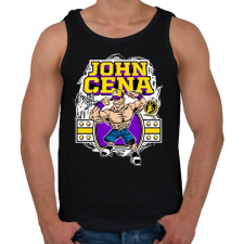PRINTFASHION John Cena - Férfi atléta - Fekete atléta, trikó