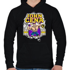 PRINTFASHION John Cena - Férfi kapucnis pulóver - Fekete
