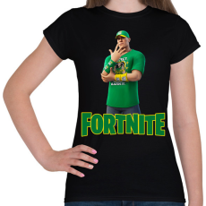 PRINTFASHION John Cena Fortnite skin - Női póló - Fekete