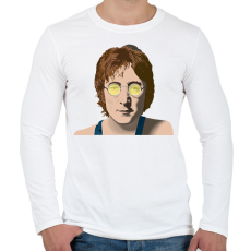 PRINTFASHION John Lennon - Férfi hosszú ujjú póló - Fehér