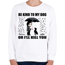 PRINTFASHION John Wick dog - Gyerek pulóver - Fehér gyerek pulóver, kardigán
