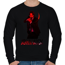 PRINTFASHION JOHN WICK - Férfi pulóver - Fekete férfi pulóver, kardigán