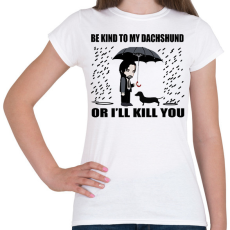 PRINTFASHION John Wick tacskó  - Női póló - Fehér