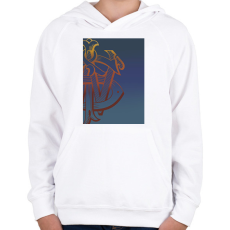 PRINTFASHION johnnie walker - Gyerek kapucnis pulóver - Fehér