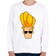 PRINTFASHION johnny bravo - Gyerek pulóver - Fehér