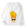 PRINTFASHION johnny bravo - Sportzsák, Tornazsák - Fehér
