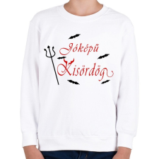 PRINTFASHION Jóképű kisördög - Gyerek pulóver - Fehér gyerek pulóver, kardigán