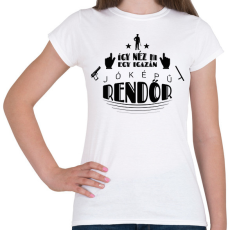 PRINTFASHION Jóképű rendőr - Női póló - Fehér