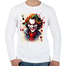 PRINTFASHION Joker - Férfi hosszú ujjú póló - Fehér férfi póló