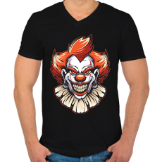PRINTFASHION joker - Férfi V-nyakú póló - Fekete