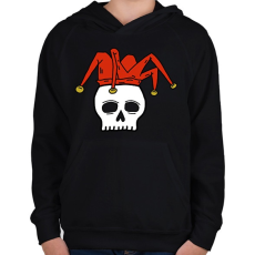 PRINTFASHION Joker - Gyerek kapucnis pulóver - Fekete