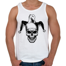 PRINTFASHION Joker koponya - Férfi atléta - Fehér atléta, trikó