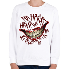 PRINTFASHION Joker Smile - Gyerek pulóver - Fehér