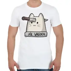 PRINTFASHION Jól vagyok - Férfi póló - Fehér