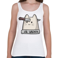 PRINTFASHION Jól vagyok - Női atléta - Fehér