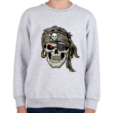PRINTFASHION Jolly Roger kalóz - Gyerek pulóver - Sport szürke gyerek pulóver, kardigán
