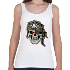 PRINTFASHION Jolly Roger kalóz - Női atléta - Fehér női trikó