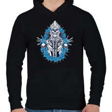 PRINTFASHION Jön a bosszú - Férfi kapucnis pulóver - Fekete