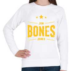 PRINTFASHION Jon Bones Jones - Női pulóver - Fehér
