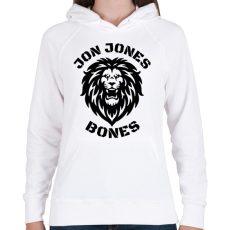 PRINTFASHION Jon Jones Bones - Női kapucnis pulóver - Fehér