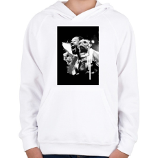 PRINTFASHION Jon Jones - Gyerek kapucnis pulóver - Fehér