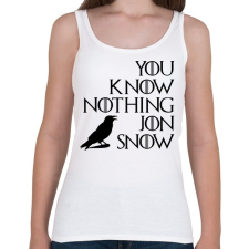 PRINTFASHION JON SNOW - Női atléta - Fehér női trikó