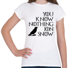 PRINTFASHION JON SNOW - Női póló - Fehér