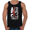 PRINTFASHION JORDAN - Férfi atléta - Fekete