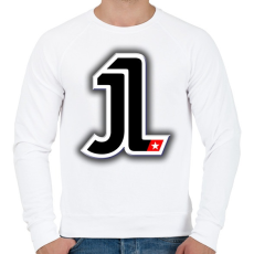 PRINTFASHION Jorge Lorenzo - Férfi pulóver - Fehér